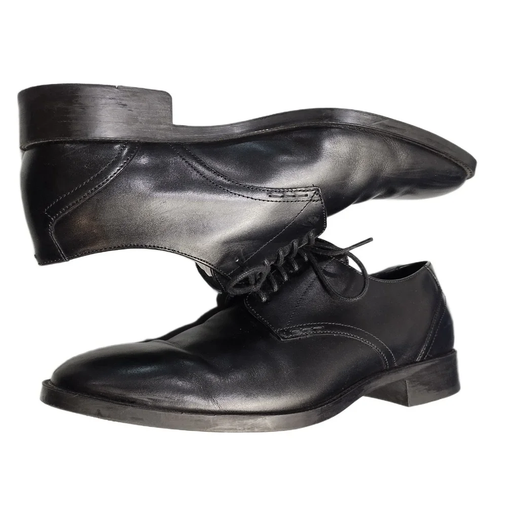 Cole Haan Hawthorne Oxford Shoes Mens US 8.5M Black Plain Toe Lace Up C32351 EUC